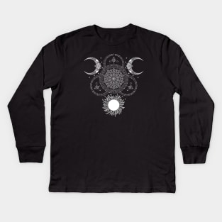 Seed of Life | Sacred Geometry Kids Long Sleeve T-Shirt